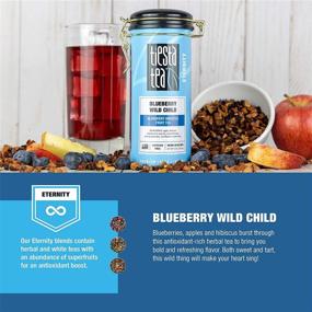 img 2 attached to Tiesta Tea - Blueberry Wild Child: Loose Leaf Blueberry Hibiscus Herbal Tea, Non-Caffeinated, for Hot & Iced Tea, 5.5 oz Tin - Brews 50 Cups, Natural Flavors, Herbal Tea Loose Leaf Blend