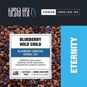 img 3 attached to Tiesta Tea - Blueberry Wild Child: Loose Leaf Blueberry Hibiscus Herbal Tea, Non-Caffeinated, for Hot & Iced Tea, 5.5 oz Tin - Brews 50 Cups, Natural Flavors, Herbal Tea Loose Leaf Blend