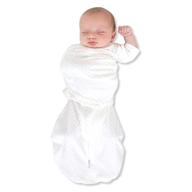 👶 swaddledesigns omni swaddle sack: полоски в горошек, стерлинг, маленький размер, 0-3 месяца с оберткой, рукавами вверх и манжетами для варежек. упаковка из 1 штуки. логотип