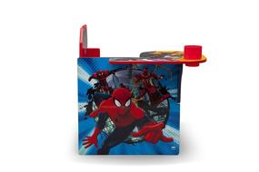 img 1 attached to 🕷️ Versatile Spider-Man Chair Desk with Storage Bin for Kids by Delta Children