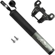 🚲 mini bike tire pump by marque - portable hand pump for bicycle tubes | 120 psi | presta and schrader valve | high volume & pressure | road, bmx, mountain bike tires logo