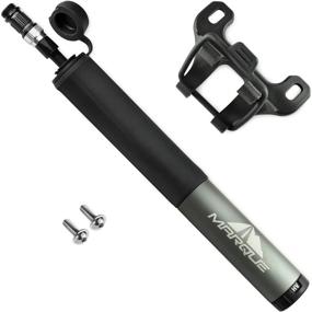 img 4 attached to 🚲 Mini Bike Tire Pump by Marque - Portable Hand Pump for Bicycle Tubes | 120 PSI | Presta and Schrader Valve | High Volume & Pressure | Road, BMX, Mountain Bike Tires