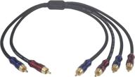 wv-rcato2/rcakite-05: rca stereo splitter cable with gold 🔌 plated plugs & pure copper wire - 1.5ft (50cm) logo