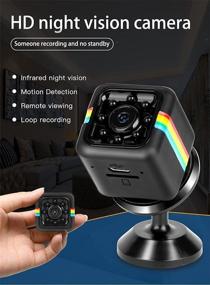 img 2 attached to 📷 WiFi Mini Camera - Wireless Nanny Cam, 1080p/2K HD Security Camera with Night Vision. Indoor/Outdoor Small Camera for Real-Time Mobile Phone Monitoring - Perfect Pet/Dog Camera