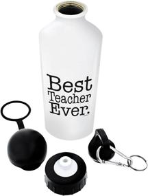 img 4 attached to Best Teacher Ever Aluminum Water Bottle with Cap & Sport Top by ThisWear