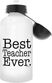 img 2 attached to Best Teacher Ever Aluminum Water Bottle with Cap & Sport Top by ThisWear