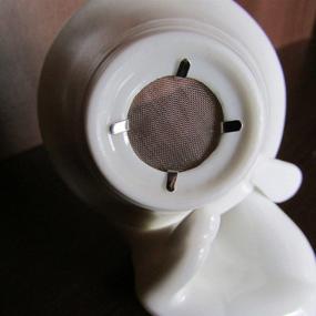 img 1 attached to Porcelain Ceramic Strainer Colander Guanyin