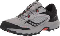 saucony excursion men's athletic trail running shoes in shadow logo