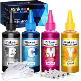 img 4 attached to E-Z Ink (TM) 400ML Sublimation Ink Refill for Epson C88 C88+ WF7710 ET2720 ET15000 ET2760 ET2750 ET4700 WF2750 WF3620 Inkjet Printer - 4 Pack (Black, Cyan, Magenta, Yellow)