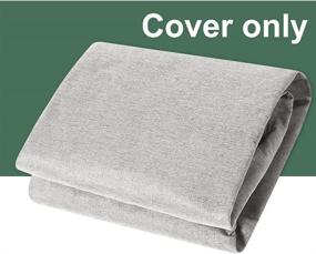 img 3 attached to 🪑 SWROOM Medium Premium Bean Bag Chair Cover Without Filling - Adults, Teens, Kids - Stuffed Animal Storage & Memory Foam - Soft Cotton Linen Zipper Beanbag - Light Gray, 32x36in (80cm x 90cm)