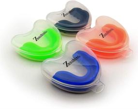 img 1 attached to 🥊 Premium Set of 4 BPA Free Sports Mouth Guard for Kids - Ideal for Boxing, Football, Hockey, Karate, Rugby