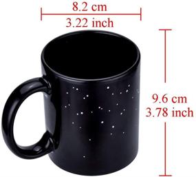 img 1 attached to 🌞 Discover the Antner Magic: Solar System Ceramic Heat Sensitive Color Changing Coffee Mug - 12 oz