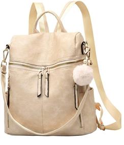 img 4 attached to Backpack Multi Pocket Capacity Shoulder Lightweight Women's Handbags & Wallets and Fashion Backpacks