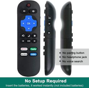 img 2 attached to 📺 YJY SHOP Replacement Remote for Onn Roku TV - Universal and Compatible with all Onn Roku TV Models, Replace RC-ALIR/RC439 Remote - Onn 100007147 Roku TV Remote Compatible