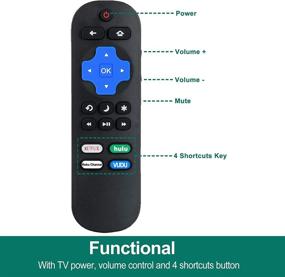 img 1 attached to 📺 YJY SHOP Replacement Remote for Onn Roku TV - Universal and Compatible with all Onn Roku TV Models, Replace RC-ALIR/RC439 Remote - Onn 100007147 Roku TV Remote Compatible