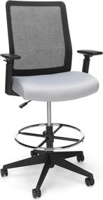 img 3 attached to 🪑 HON Basyx Biometryx Commercial-Grade Mesh Back Stool, Task, Grey" - "HON Basyx Biometryx Mesh Back Stool, Task - Commercial-Grade - Grey