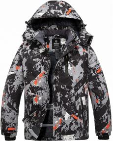 img 4 attached to Ultimate Protection: Wantdo Men's Mountain Waterproof Ski Jacket - Hooded Winter Warm Coat for Windproof and Rainy Adventures