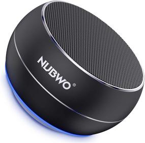 img 4 attached to 🔊 NUBWO Портативная колонка Bluetooth черного цвета: улучшенный бас и стереозвук, TWS, встроенный микрофон - беспроводная колонка для телефона, iPad, Mac, планшета и Echo