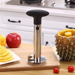 img 1 attached to 🍍 Yiwoo Pineapple Peeler Handheld Fruit Slicer Stainless Steel | Advanced Pineapple Slice Remover and Core Remover