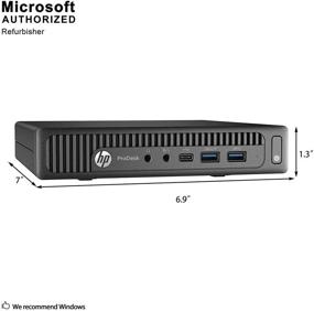 img 1 attached to HP ProDesk 600 G2 Микрокомпьютер в мини-башне ПК (Intel Quad Core i3-6100T, 8 ГБ оперативной памяти DDR4, 256 ГБ твердотельного накопителя SSD, VGA, USB 3.0, USB-C) - Win 10 Pro Renewed - Мощный микро-настольный компьютер для оптимальной производительности