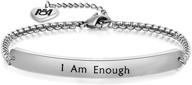 myospark i am enough bracelet - inspirational identification bracelets for women logo