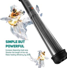 img 3 attached to 🐠 Efficient Orlushy Submersible Aquarium Heater: Adjustable Temperature, Powerful 100W/150W/200W/300W/500W, 2 Suction Cups, and 6ft Power Cord