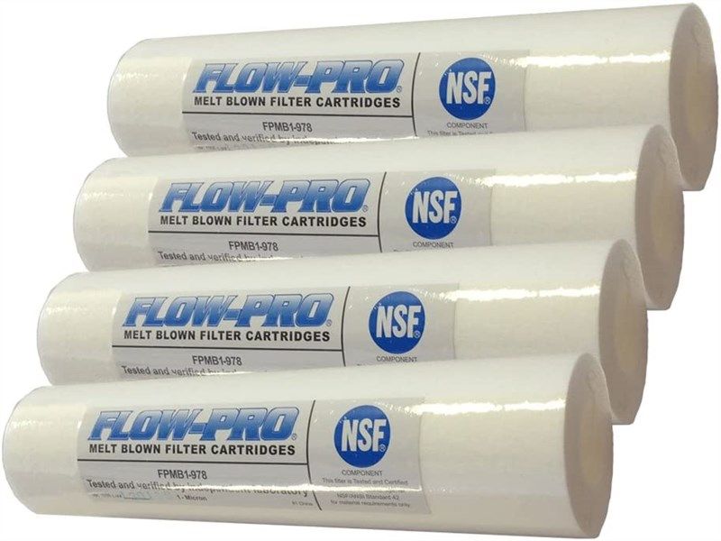 flow pro 1m 4pk 1 micron sediment cartridge 로고
