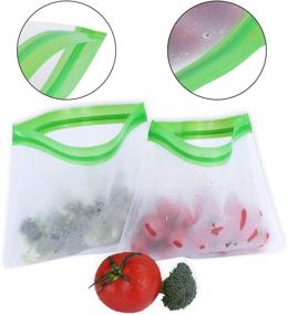 img 2 attached to Reusable Sandwich Silicone Leakproof Vegetables