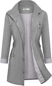 img 4 attached to Twinklady Windbreaker Raincoats: Stylish, Lightweight, and Waterproof Women's Clothing