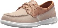 👟 skechers women's go walk lite-15430 boat shoe: comfortable and stylish footwear for women logo