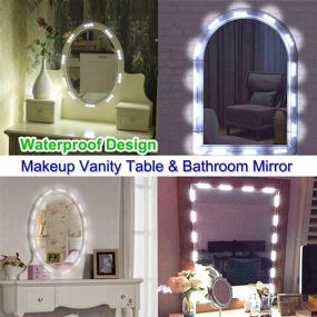 img 2 attached to 💡 SELFILA Hollywood Style LED Vanity Mirror Lights Kit - 11ft Dimmable Color and Brightness Lighting Fixture Strip for Table & Bathroom Mirror (Mirror Not Included)