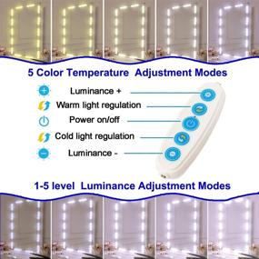 img 3 attached to 💡 SELFILA Hollywood Style LED Vanity Mirror Lights Kit - 11ft Dimmable Color and Brightness Lighting Fixture Strip for Table & Bathroom Mirror (Mirror Not Included)