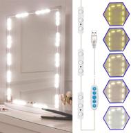 💡 selfila hollywood style led vanity mirror lights kit - 11ft dimmable color and brightness lighting fixture strip for table & bathroom mirror (mirror not included) логотип