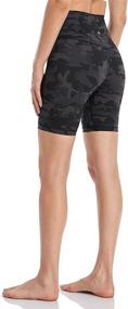 img 4 attached to 🩳 HeyNuts Hawthorn Athletic Women's High Waist Yoga Shorts Biker Shorts: Find Your Perfect Fit – 6''/ 8''/ 10'' Options Available