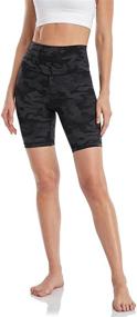 img 3 attached to 🩳 HeyNuts Hawthorn Athletic Women's High Waist Yoga Shorts Biker Shorts: Find Your Perfect Fit – 6''/ 8''/ 10'' Options Available