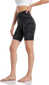 img 1 attached to 🩳 HeyNuts Hawthorn Athletic Women's High Waist Yoga Shorts Biker Shorts: Find Your Perfect Fit – 6''/ 8''/ 10'' Options Available