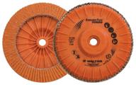 walter 06a452 enduro-flex turbo flap disc [pack of 10] - 36/60 grit, 5-inch grinding disc with threaded arbor hole. premium abrasive grinding supplies логотип