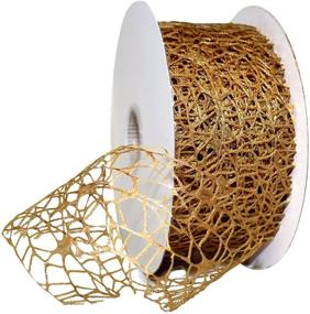 img 1 attached to 🎀 Gold Morex Ribbon Whimsy Ribbon, 2-1/2" x 50 yd