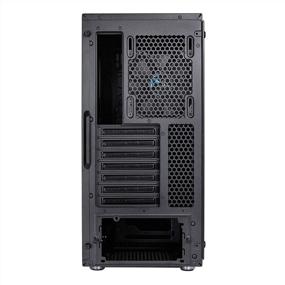 img 1 attached to Fractal Design Meshify C: High Performance Airflow & Cooling PC Case with Tempered Glass - 2X Fans included, PSU Shroud, Water-Cooling Ready, USB3.0 - Blackout Edition