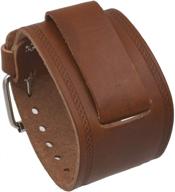 🕶️ nemesis men's brown leather wrist watch - stylish and refined watches logo