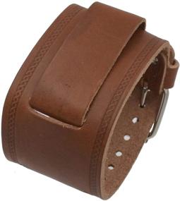 img 2 attached to 🕶️ Nemesis Men's Brown Leather Wrist Watch - Stylish and Refined Watches