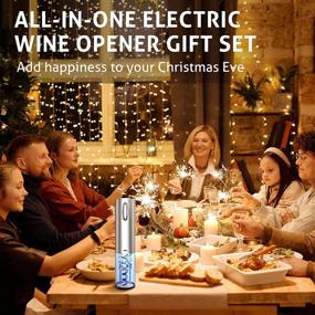 img 3 attached to 🍷 Zupora Electric Wine Opener - Rechargeable Automatic Corkscrew for Effortless Opening of Wine Bottles - Electronic Wine Opener Perfect for Christmas Gifts