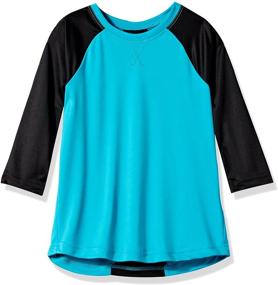 img 2 attached to Soffe Girls' Baseball Raglan with Mesh Panels