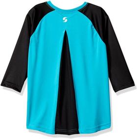 img 1 attached to Soffe Girls' Baseball Raglan with Mesh Panels