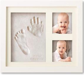 img 4 attached to 👶 Newborn Baby Handprint and Footprint Kits - Keepsake for Boys & Girls, Perfect Baby Gifts for Girls and Boys, New Mom Baby Shower Gifts, Baby Picture Frames for Milestones, Baby Registry Must-Haves, Nursery Decor