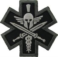 🩺 spartan tactical medic morale patch (swat- black) logo