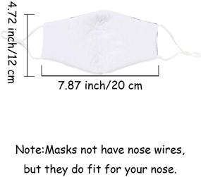 img 1 attached to 🎅 Washable Reusable Christmas Cloth Face Cover Decoration: Cute & Breathable Cotton Fabric Mask for Kids