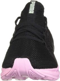 img 3 attached to 👟 Little Girls' PUMA Running Shoes in Black and Poppy, Unisex