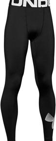 img 2 attached to Ultimate Performance: Under Armour Boys' ColdGear Baselayer Leggings - Beat the Cold in Style!