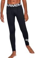 ultimate performance: under armour boys' coldgear baselayer leggings - beat the cold in style! logo